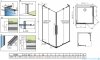 Radaway Furo SL KDD kabina 110x120cm chrom połysk/szkło przejrzyste 10305110-01-01L/10305120-01-01R
